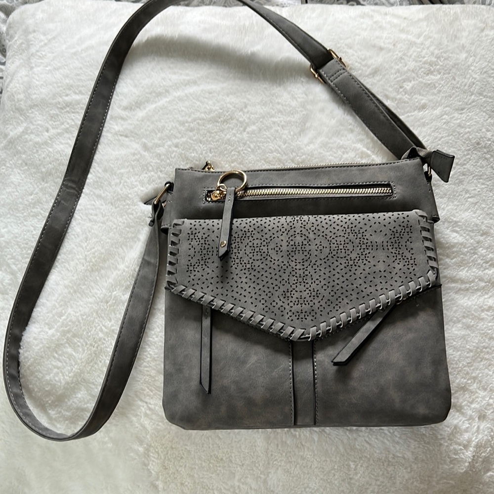 Grey crossbody